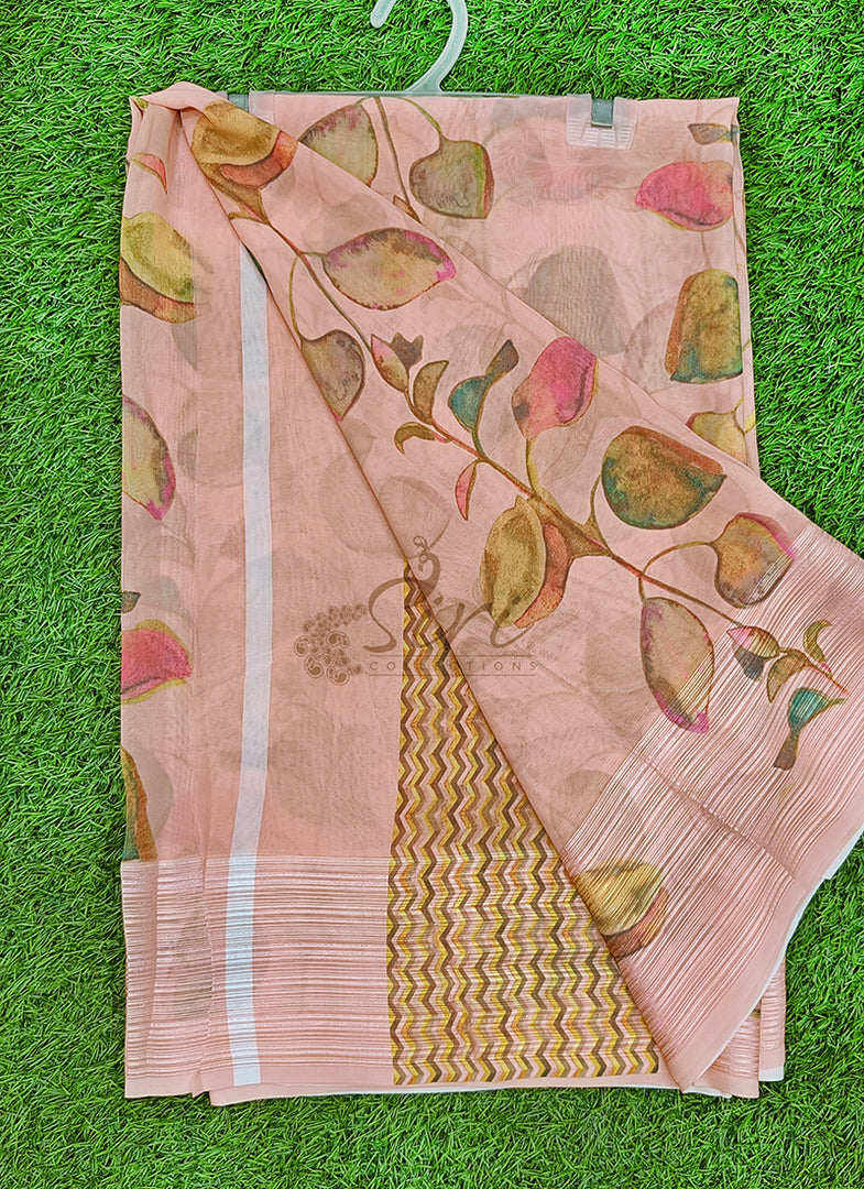 Lovely Digital Print Georgette Saree
