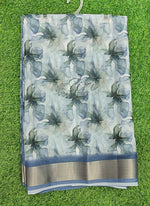 Load image into Gallery viewer, Lovely Digital Print Moss Georgette Saree