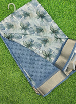 Load image into Gallery viewer, Lovely Digital Print Moss Georgette Saree
