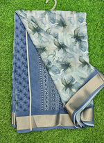 Load image into Gallery viewer, Lovely Digital Print Moss Georgette Saree