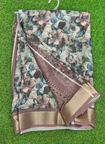 Load image into Gallery viewer, Lovely Digital Print Moss Georgette Saree