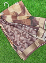 Load image into Gallery viewer, Lovely Digital Print Moss Georgette Saree