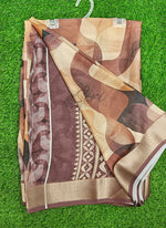 Load image into Gallery viewer, Lovely Digital Print Moss Georgette Saree