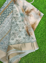 Load image into Gallery viewer, Lovely Digital Print Moss Georgette Saree