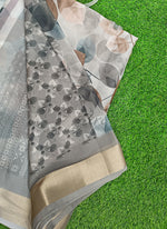 Load image into Gallery viewer, Lovely Digital Print Moss Georgette Saree