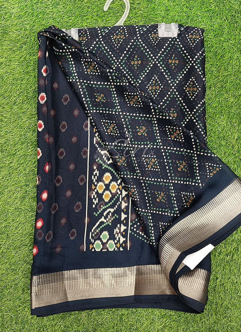 Beautiful Printed Moss Georgette Saree