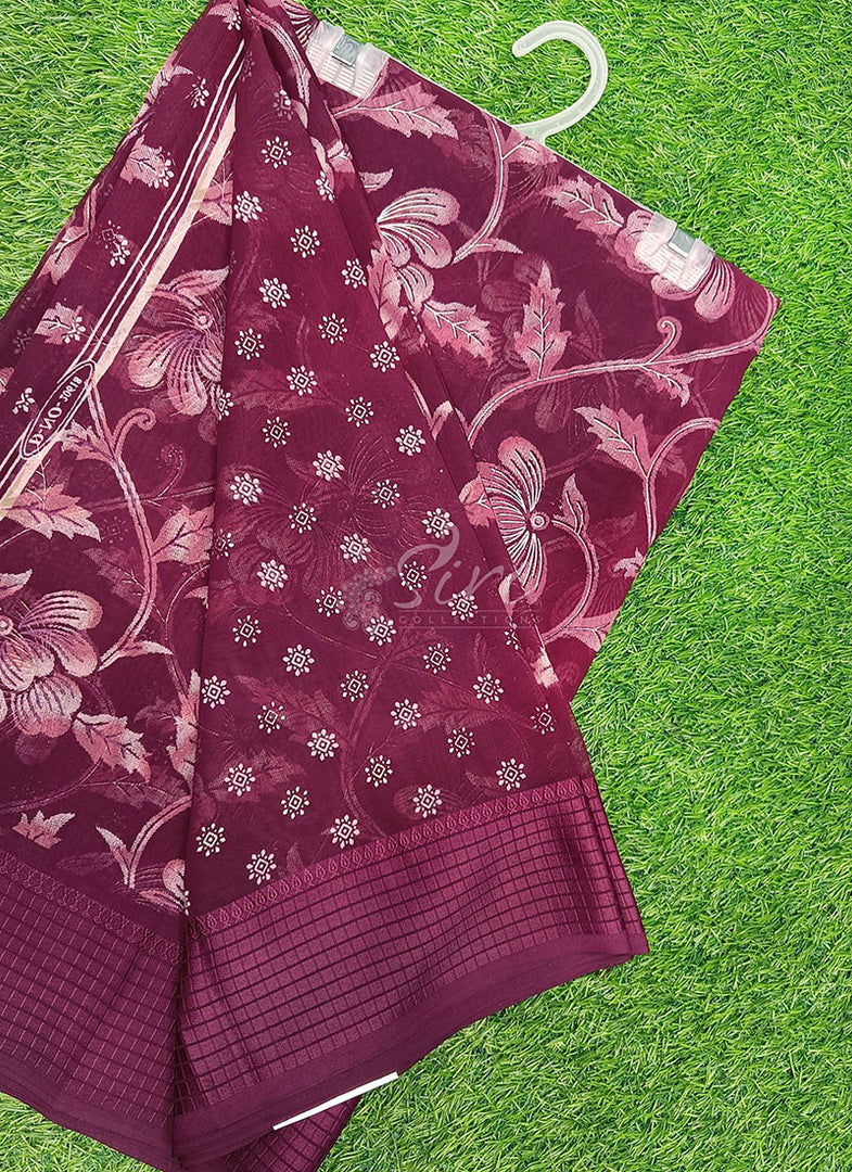 Beautiful Printed Georgette Saree