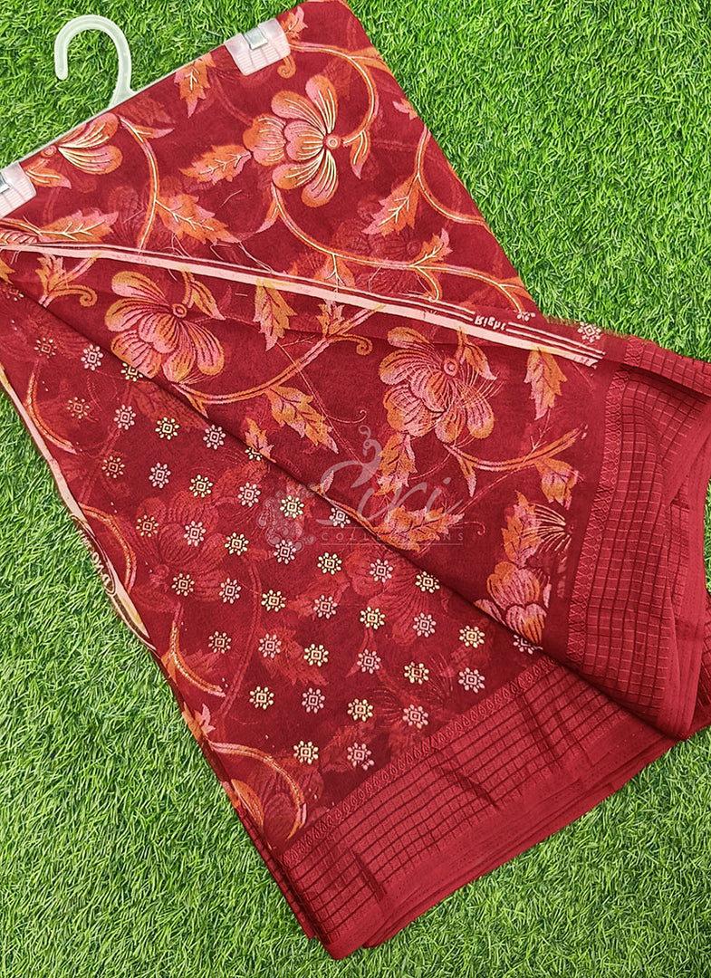 Beautiful Printed Georgette Saree
