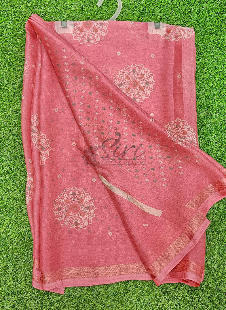 Beautiful Printed Moss Georgette Saree