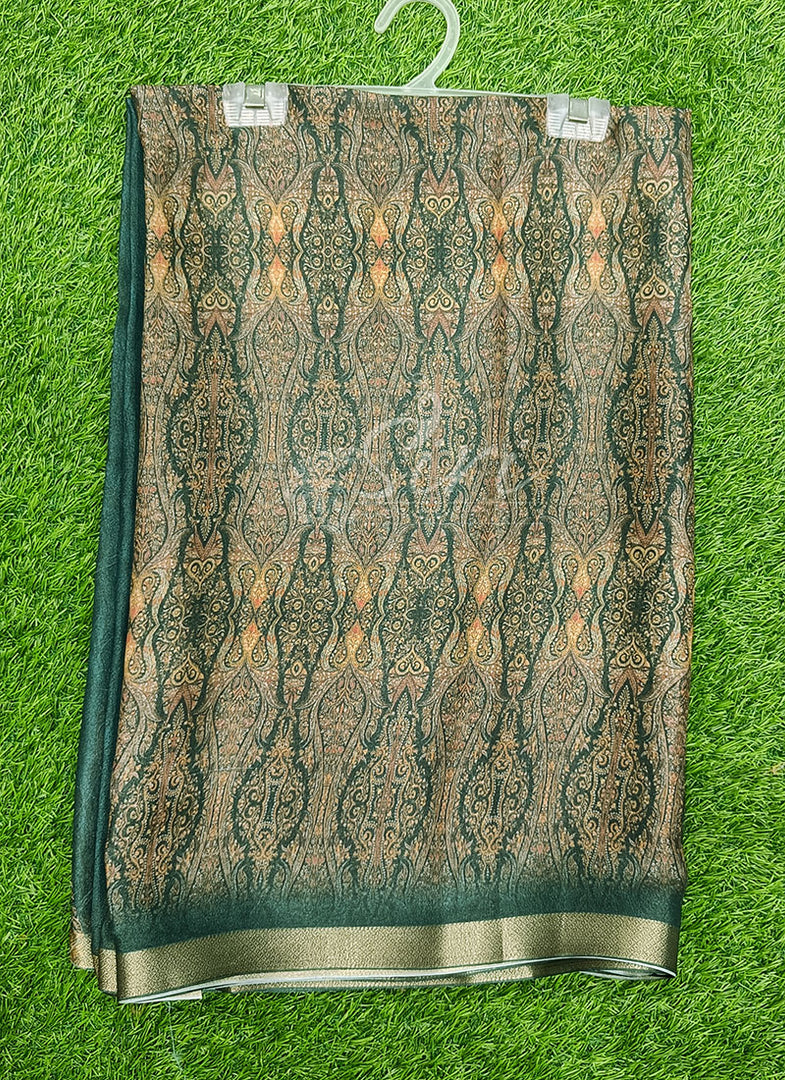 Beautiful Digital Print Moss Georgette Saree