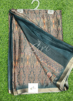 Load image into Gallery viewer, Beautiful Digital Print Moss Georgette Saree