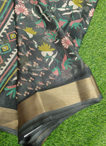 Load image into Gallery viewer, Beautiful Printed Moss Georgette Saree