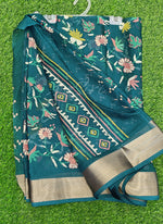 Load image into Gallery viewer, Beautiful Printed Moss Georgette Saree