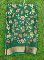 Load image into Gallery viewer, Beautiful Printed Moss Georgette Saree