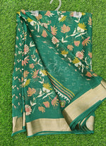 Load image into Gallery viewer, Beautiful Printed Moss Georgette Saree