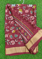Load image into Gallery viewer, Beautiful Printed Moss Georgette Saree