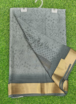 Load image into Gallery viewer, Beautiful Printed Moss Georgette Saree