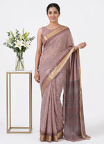 Load image into Gallery viewer, Beautiful Printed Moss Georgette Saree