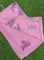 Load image into Gallery viewer, Latest Beautiful Digital Print Floral Georgette Saree