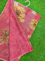 Load image into Gallery viewer, Latest Beautiful Digital Print Floral Georgette Saree
