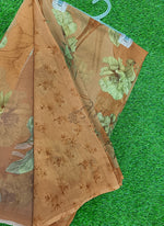 Load image into Gallery viewer, Latest Beautiful Digital Print Floral Georgette Saree