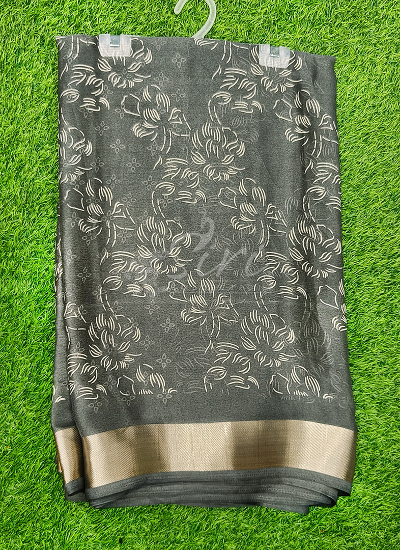 Beautiful Printed Moss Georgette Saree