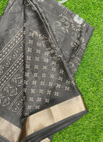 Load image into Gallery viewer, Beautiful Printed Moss Georgette Saree