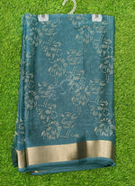 Load image into Gallery viewer, Beautiful Printed Moss Georgette Saree