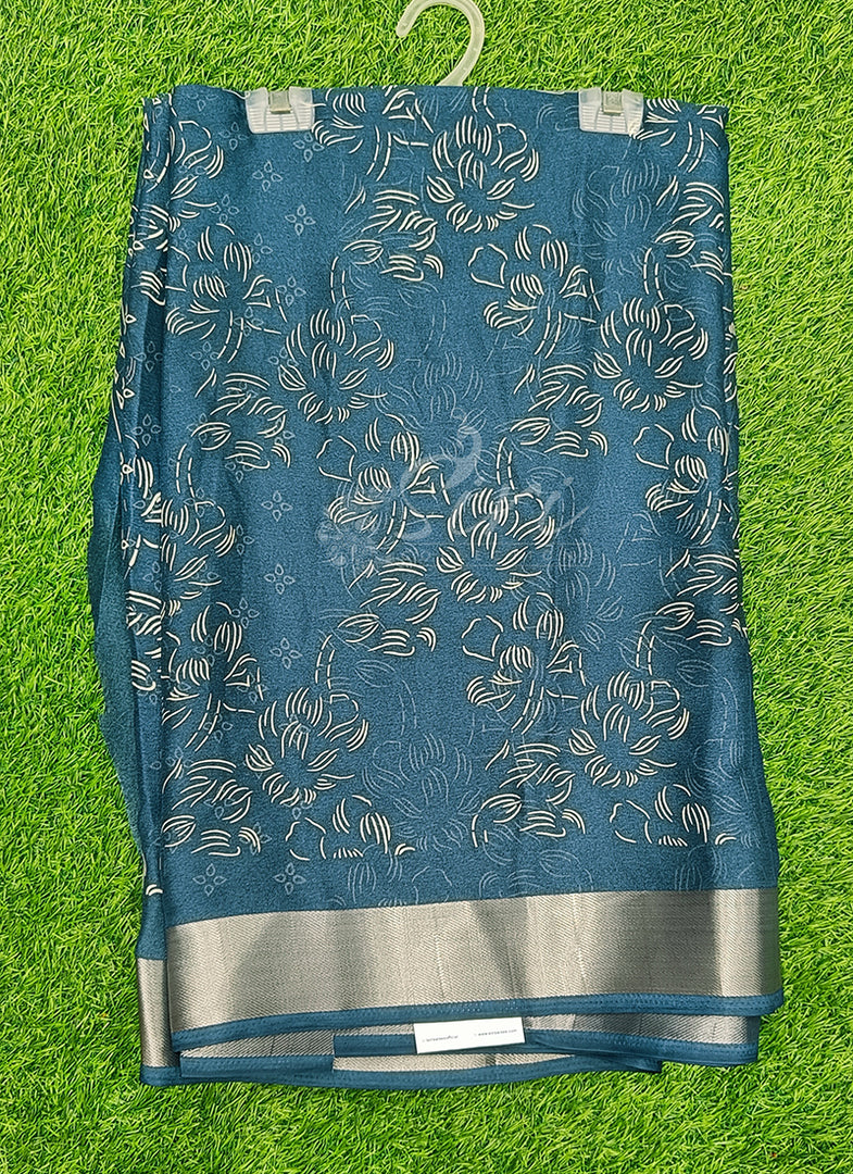Beautiful Printed Moss Georgette Saree