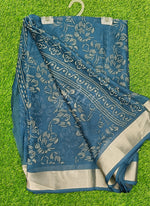 Load image into Gallery viewer, Beautiful Printed Moss Georgette Saree