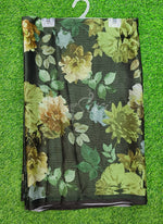 Load image into Gallery viewer, Trendy Digital Print Georgette Saree in Fine Shimmer Stripes