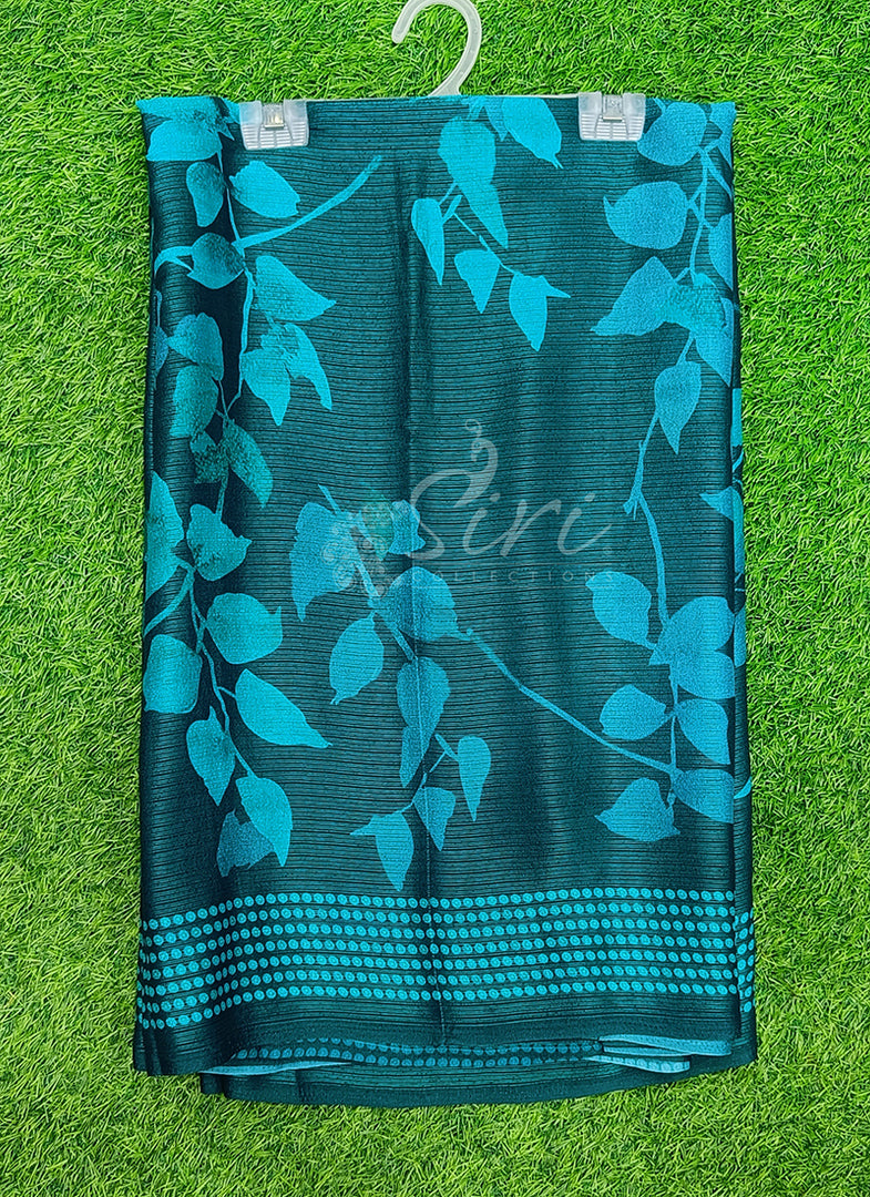 Trendy Digital Print Georgette Saree in Fine Shimmer Stripes