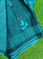 Load image into Gallery viewer, Trendy Digital Print Georgette Saree in Fine Shimmer Stripes