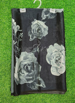 Load image into Gallery viewer, Trendy Digital Print Georgette Saree in Fine Shimmer Stripes