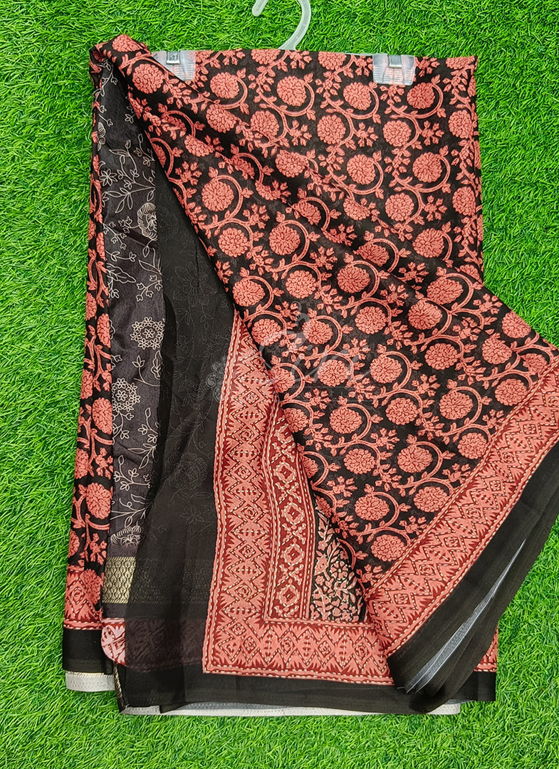 Latest Beautiful Premium Digital Print Floral Georgette Saree