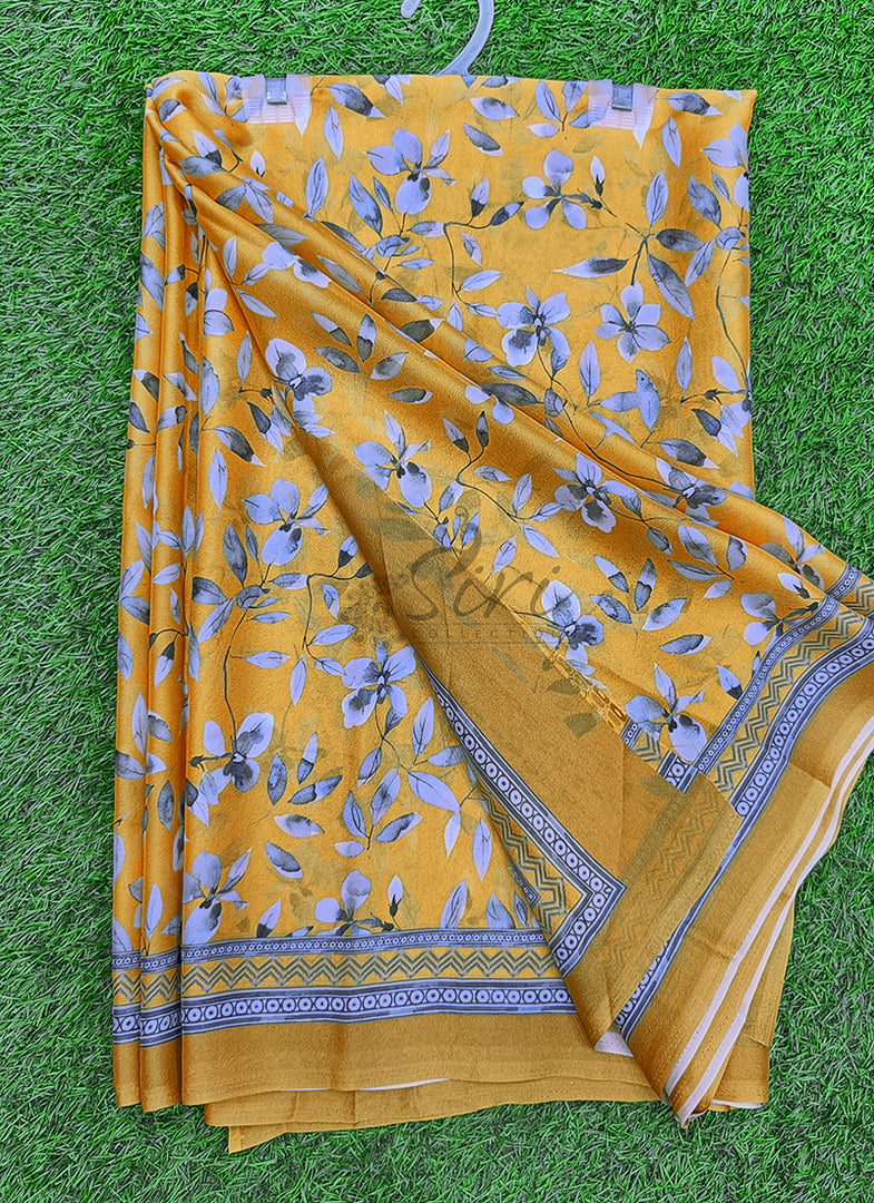 Latest Beautiful Premium Digital Print Floral Georgette Saree