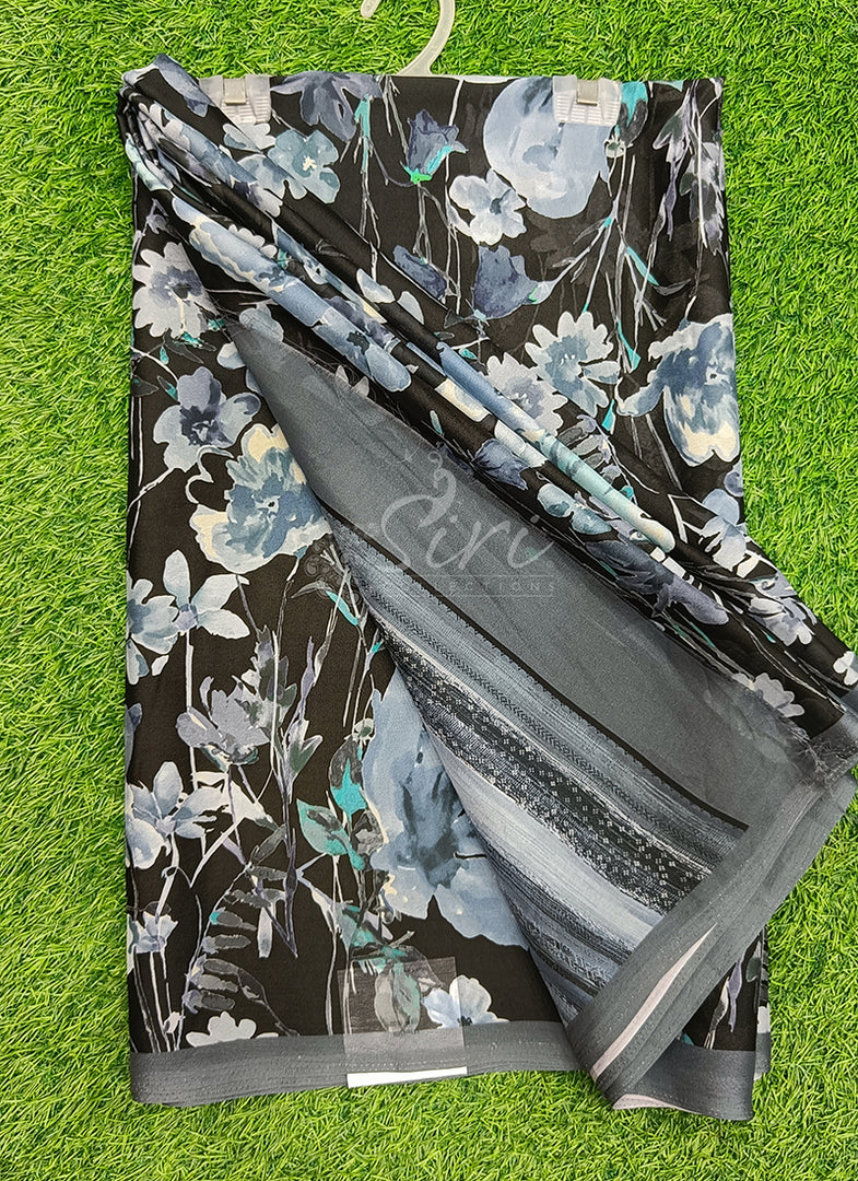 Latest Beautiful Premium Digital Print Floral Georgette Saree