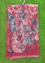 Load image into Gallery viewer, Latest Beautiful Digital Print Floral Georgette Saree