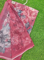 Load image into Gallery viewer, Latest Beautiful Digital Print Floral Georgette Saree