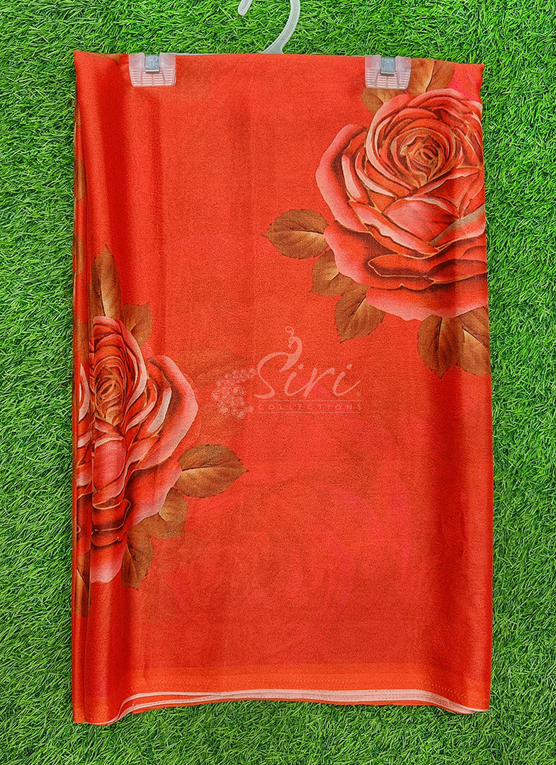 Siri Collections Latest Digital Print Crepe Georgette Saree
