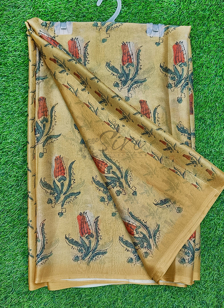 Latest Beautiful Digital Print Crepe Georgette Saree