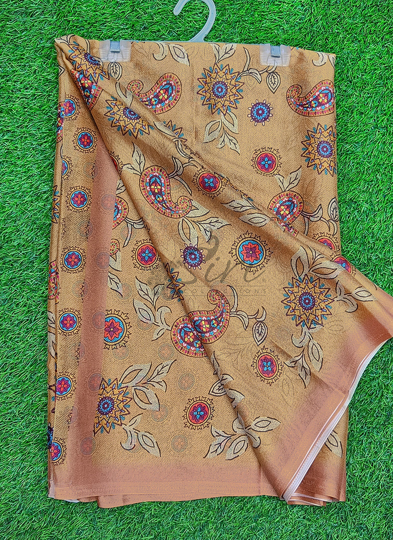 Latest Beautiful Digital Print Crepe Georgette Saree