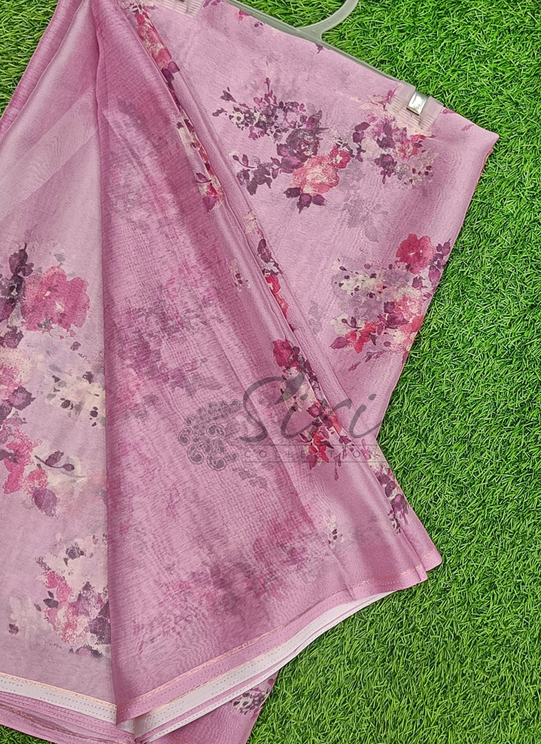 Lovely Digital Print Georgette Saree