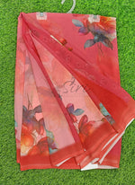 Load image into Gallery viewer, Latest Beautiful Digital Print Floral Georgette Saree