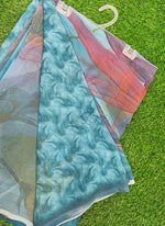 Load image into Gallery viewer, Latest Beautiful Digital Print Floral Georgette Saree