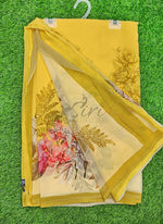 Load image into Gallery viewer, Latest Beautiful Digital Print Floral Georgette Saree