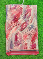 Load image into Gallery viewer, Latest Beautiful Digital Print Floral Georgette Saree