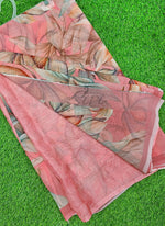 Load image into Gallery viewer, Latest Beautiful Digital Print Floral Georgette Saree