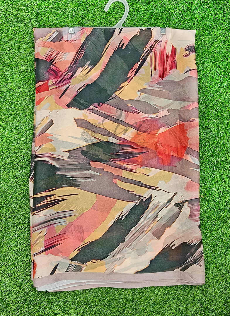 Latest Trendyl Digital Print Floral Georgette Saree