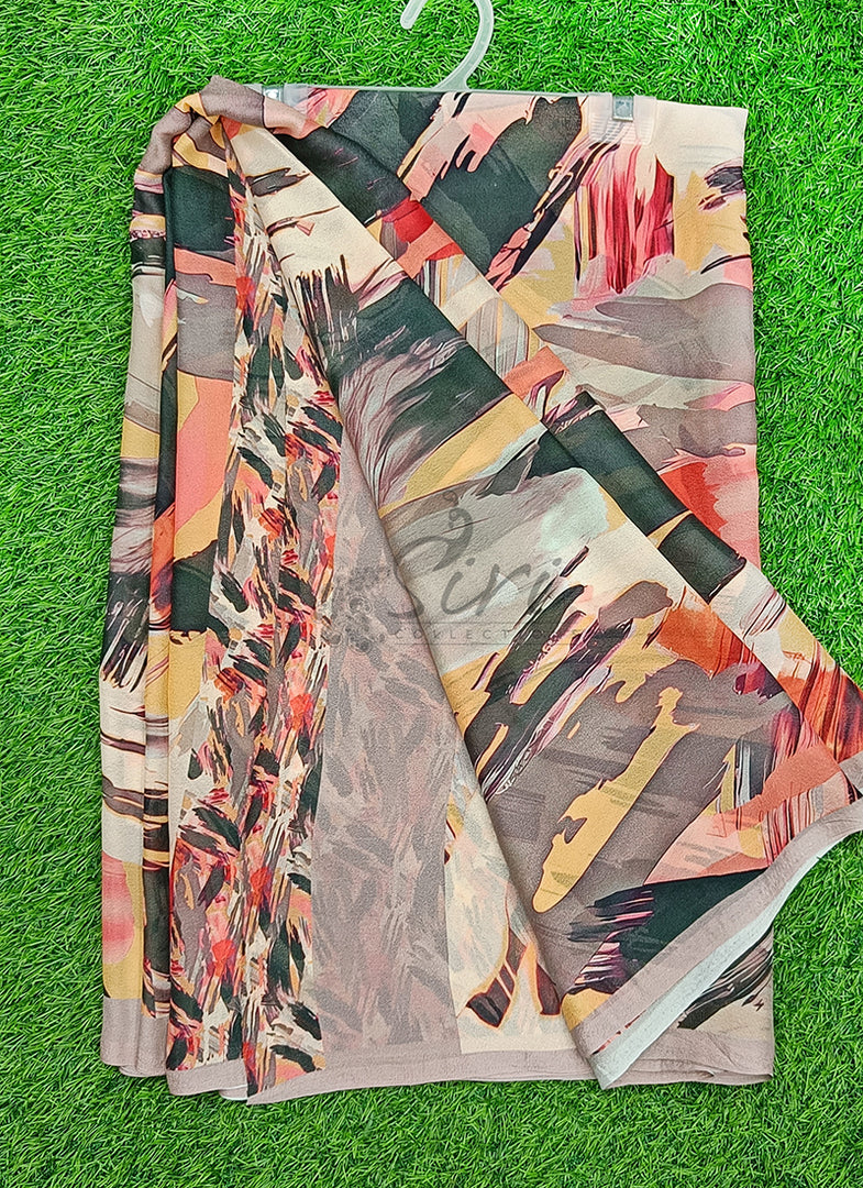 Latest Trendyl Digital Print Floral Georgette Saree